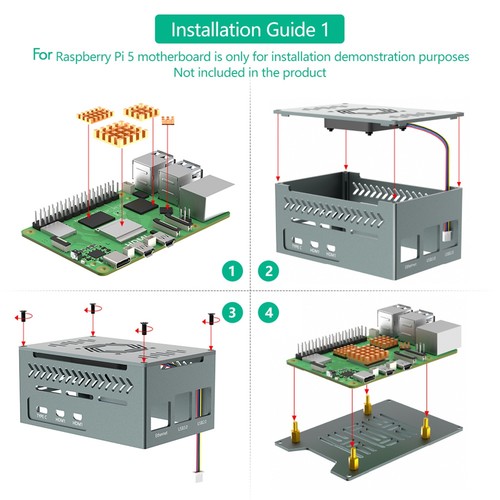 Aluminiumgehäuse für 5, mit 4010 PWM-Lüfter und Kupferkühlkörpern, Unterst3694 - Bild 6 von 9