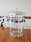 Vintage Pyrex 9 Cup Flameware 7829B Glass Coffee Pot Percolator Complete CLEAN