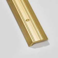 2.7 metre Wide Single edge vinyl or tile trim CE435 Gold aluminium