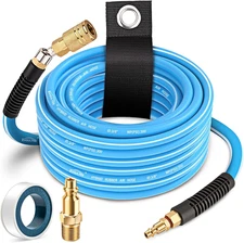 Hybrid Air Hose, 3/8 In. X 52 Ft., 300 PSI Heavy Duty Air Compressor Hose with 3