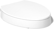 Kohler 25875-0 Hyten Elevated Soft Close Elongated Toilet Seat White Plastic