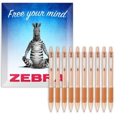 Image of Zebra Z-Grip Smooth Retractable Ballpoint Pen 1.0mm Nib Various Colour Packs