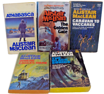 Lot of 5 Alistair MacLean Paperback Books  Adventure Mystery