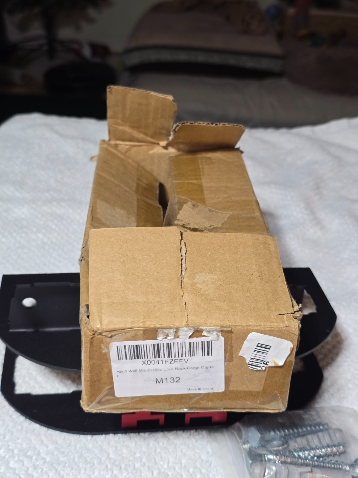 Hitch Wall Mount Bike Rack Receiver Adjustable 1.25" to 2" for Garage Trailer (O