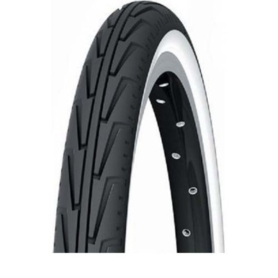 MICHELIN 37-440, CITY J ACCESS LINE 500A,TPI22 White/Black, Drahtreifen  Fahrrad