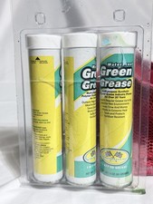 Waterproof Green Grease Tube 3oz Synthetic Lubricant 3 Pack 