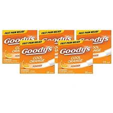 Goody's EXTRA STRENGTH Headache Dissolving Powder, Cool Orange 5 x 24 SAVER PACK