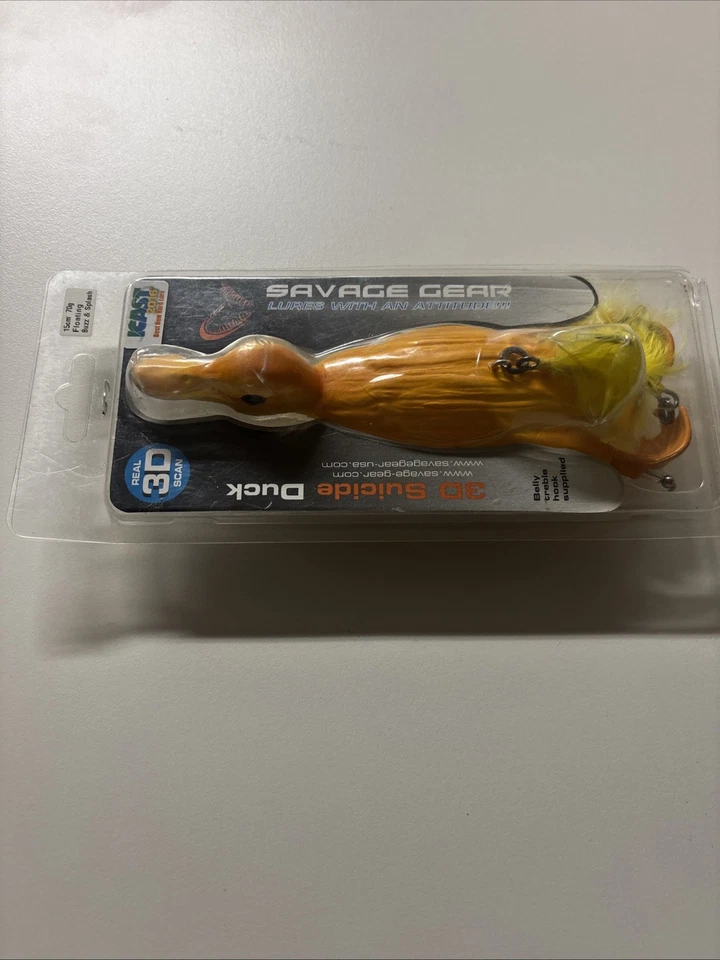 Savage Gear 3D Suicide Duck: Topwater/Wakebait/Buzzbait/Plopper D-150-YD Foto 2 de 4
