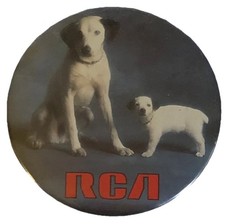 Vintage RCA (2) Dog Dogs Pen Button