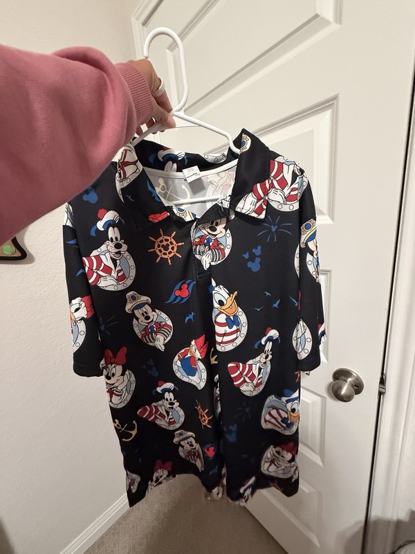 mens Disney cruise polo