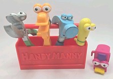 Disney's Handy Manny Mini Cassetta degli attrezzi rossa (4"x2"x3") con 5 strumenti (Mattel 2007) O2