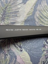 Ray-Ban Justin RB4165 Sunglasses Polarized Genuine Lenses 54-16-145. A Condition
