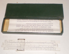 K & E Pocket Slide Rule in Box with Manual 4098A