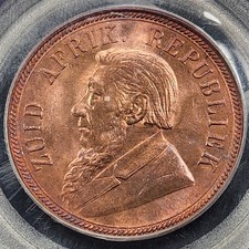 1898 South Africa Penny | PCGS M64RB - Great Luster!