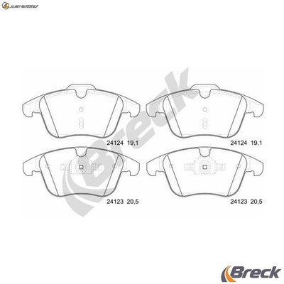 BREMSBELAGSATZ SCHEIBENBREMSE 24123 00 701 00 FÜR LAND ROVER FREELANDER LR2 2.2L