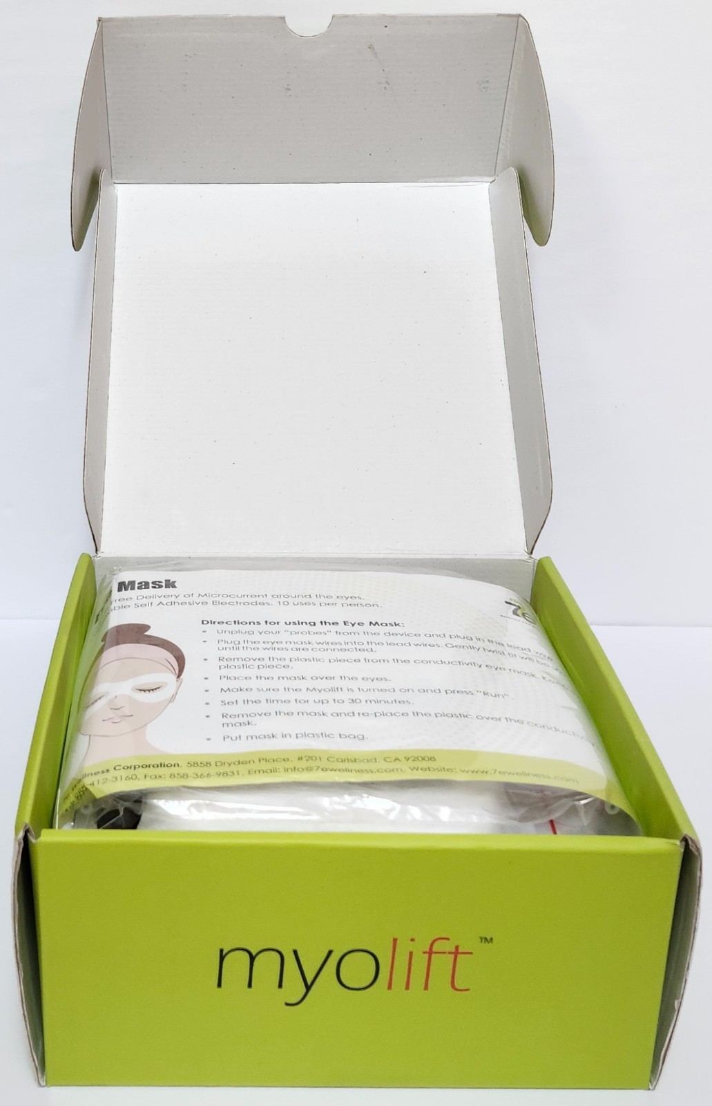 7E Wellness MyoLift Mini Microcurrent Facial Device 2 Probes Forehead Lip New