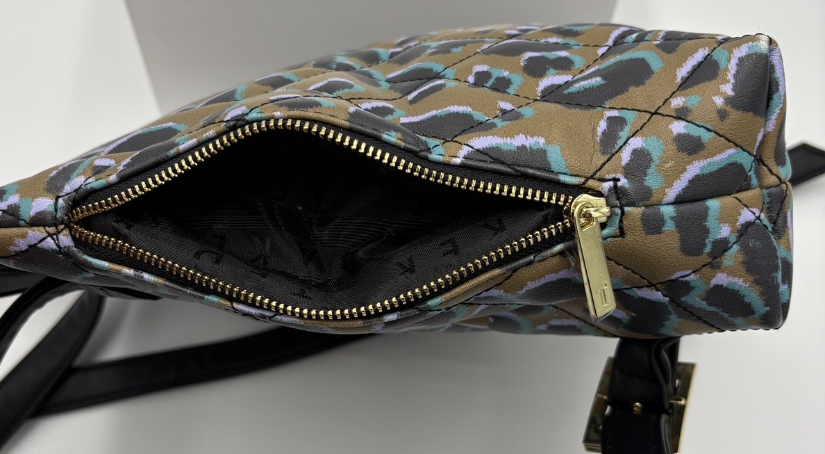 TED BAKER Quiltoe Leopard Quilted Backpack in Olive   — image 4