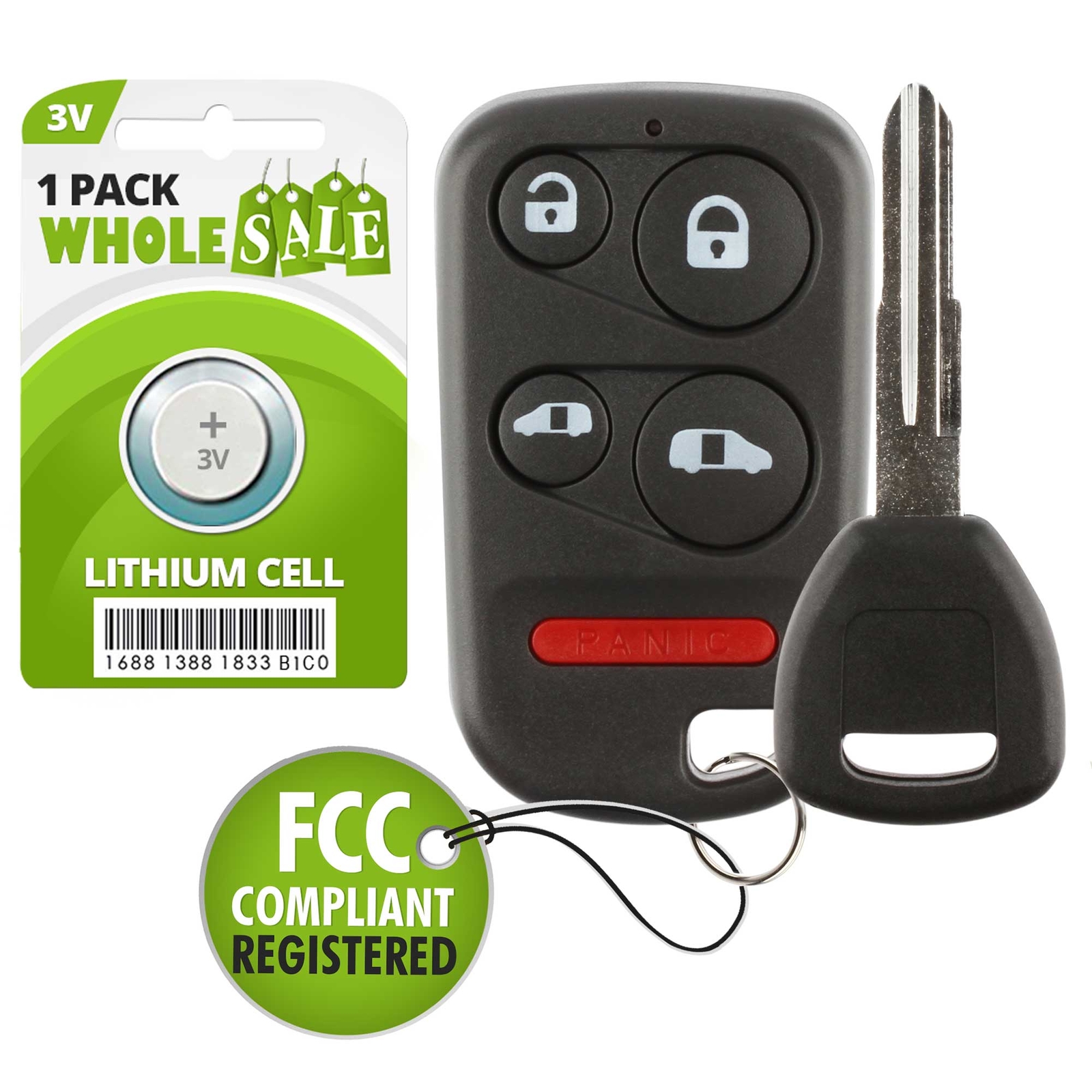 2001-2002 Honda Odyssey Key Fob Replacement with Remote