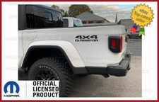 Juego de 2 - Calcomanías adhesivas laterales de cama Jeep GLADIATOR 4x4 JT NEGRO BRILLANTE SJ1G5