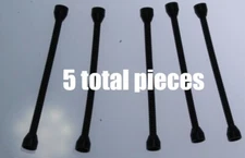 Lego space Black Hose Flexible 8.5L Tabless Ends Ends not removable Parts Lot X5