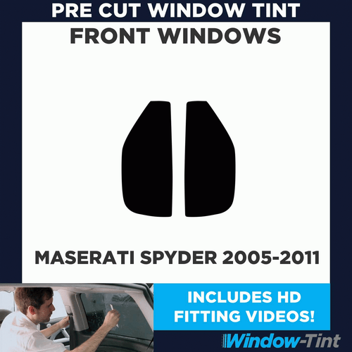 Pre Cut Car Window Tint for Maserati Spyder 2005-11 Front Windows Tinting Film - Picture 2 of 10