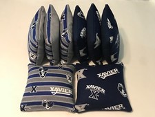 8 CORNHOLE BEAN BAGS CORN HOLE Xavier University Musketeers