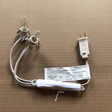 Blow Mold Light cord C 7 Clip In 2 BULBS NEW ORIGINAL General Foam Replacement