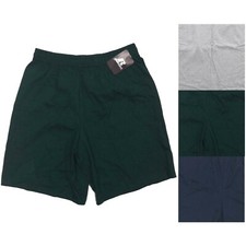 Russell Gym Shorts, Men's Pro Cotton Big and Tall Workout Gym Short, Drawstring