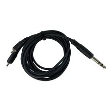 Radio Shack 6ft Stereo Audio Cable 1/4" TRS to Dual RCA Connectors