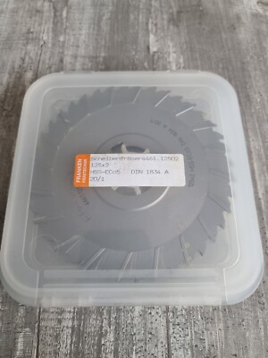 Disc cutter, narrow, cross-toothed, HSS-E Co5, DIN 1834 A, type H, fine-toothed
