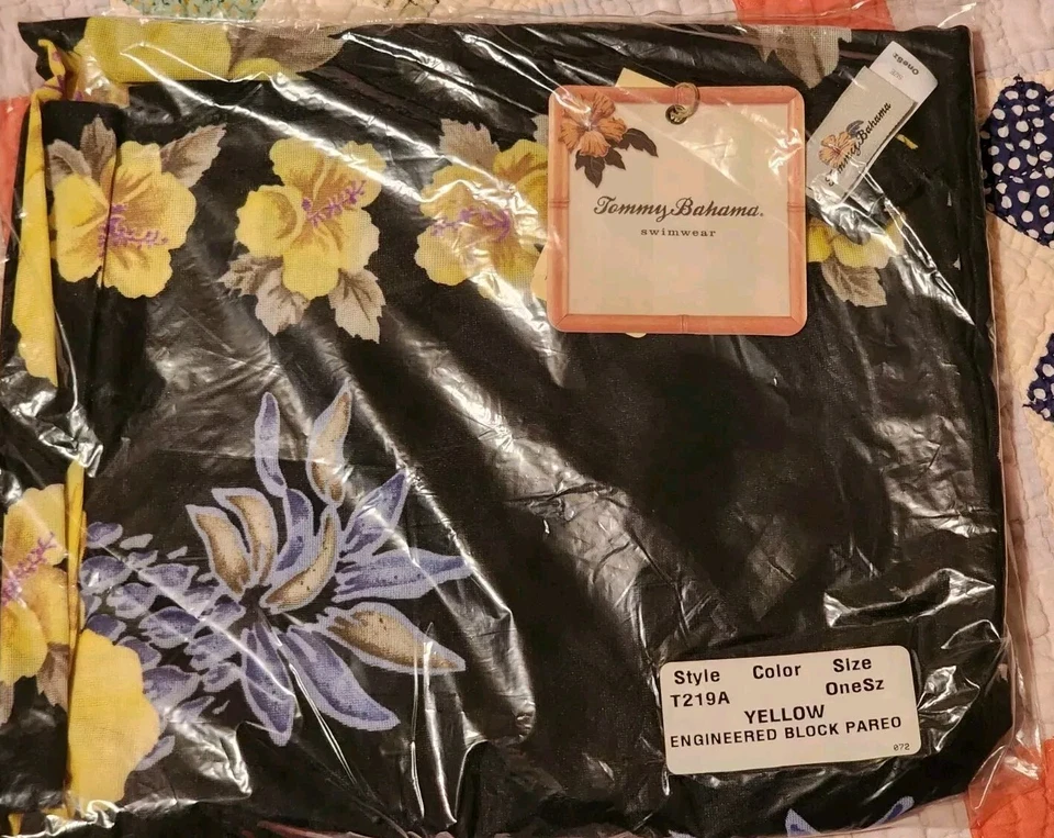 Tommy Bahama Floral Pareo Natación Cubre Nuevo con Etiquetas Talla Única Foto 2 de 4