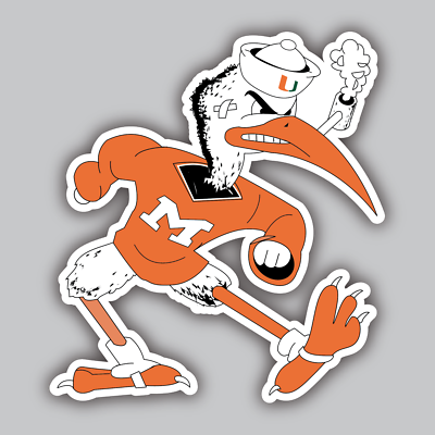#ad #ad University of Miami Vinyl Sticker Decal NCAA College Football Hurricanes $4.00