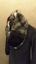 Donna Salyers Fabulous Faux Furs Sable Plaid Eternity Scarf NIP
