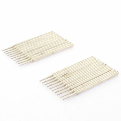 20Pcs 1mm Spherical Diamond Grinding Head Bits Jade Carving Burrs Lapidary Tools