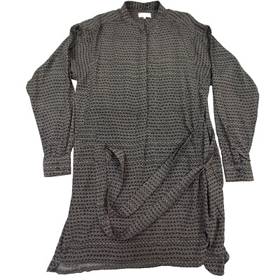Noa-Noa Womens Dress XS EU-34 Grey Viscose Relaxed Fit Geometric