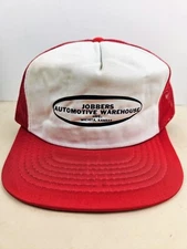 Vintage Jobbers Automotive Warehouse KS Usa Trucker Hat Snapback Cap