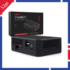 DeskPi Lite M.2 Case with M.2 SATA SSD Expansion Board for Raspberry Pi 4B
