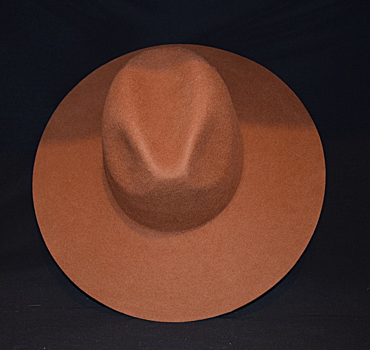 Gigi Pip 100% Australian Wool Brown Wide Brim Hat The Davey Straw Cowboy Hat is a timeless western staple  main image 4