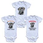 Brother is a Cane Corso Funny Dog Breed Baby Bodysuit Bundle (3 Piece Set)