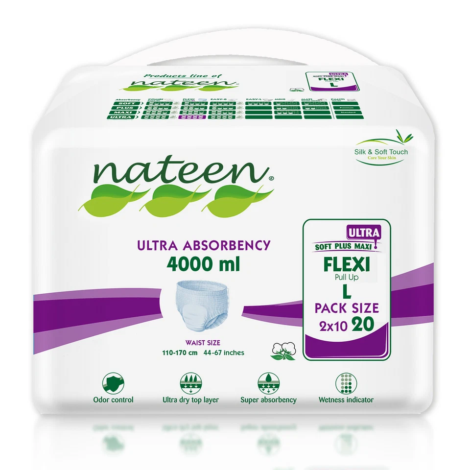 Tendercare-Nateen Large Ultra High Absorbency Adult Incontinence Pull Up Pants