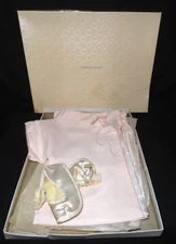 Strawbridge & Clothier ~ Pink Infant Gown & Booties/Shoes ~ new in Box
