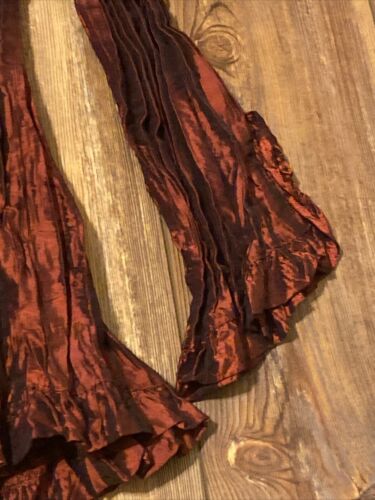 Jaipur Damen Gr. L Cinched Rüschen weinrot vorne offen Top - Bild 6 von 11