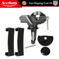 Portable 80mm 360º Swivel Portable Table Bench Vice Clamp Mini Vise Anvil New