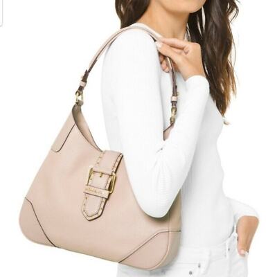 MICHAEL KORS Leather Shoulder Bag in Soft Pink
