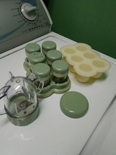 BABY BULLET STORAGE JARS W/ TRAY AND FREEZER CUP TRAY w/LID blade cup w/lid