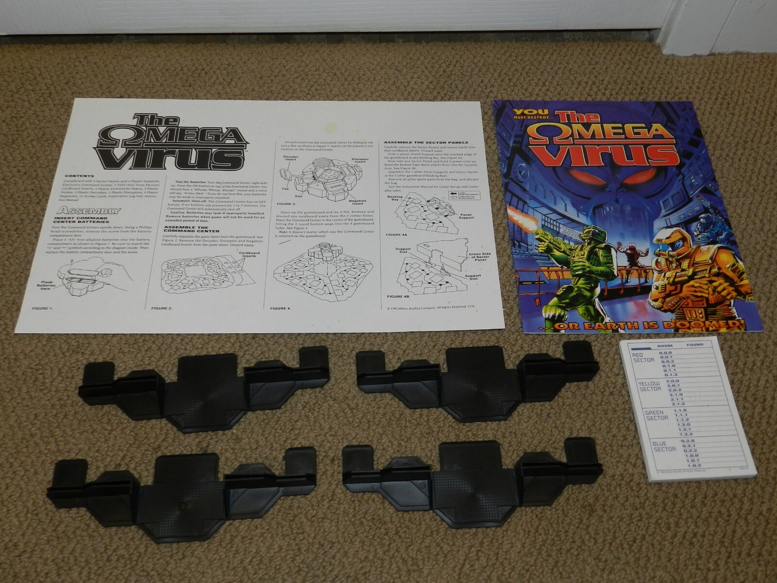 The Omega Virus Talking Electronic Board Game - READ