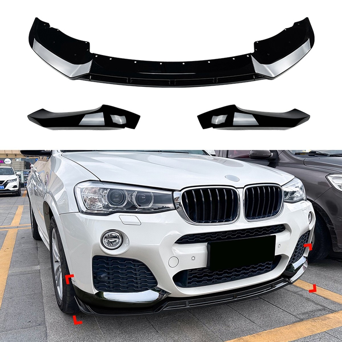 Auto-achterspoiler voor BMW X4 F26 Spoiler 2014-2017, kofferbak-achterspoiler, kofferbakspoiler, achtervleugel vleugellip krasbestendig