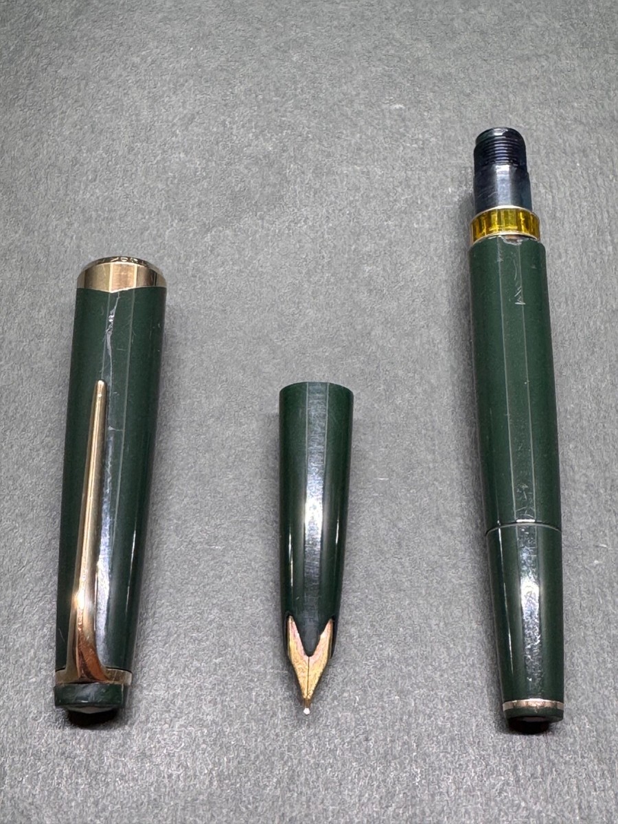 V-Good] MONTBLANC MEISTERSTUCK No.12 Green '60s Vintage Fountain