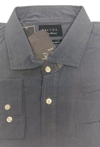 Мужская клетчатая рубашка Jachs на пуговицах с длинным рукавом из хлопка DK Grey Размер XL