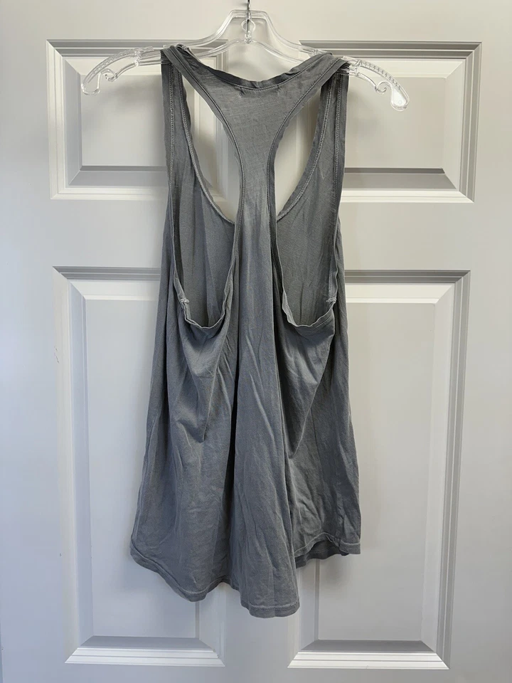 Seven For All Mankind Racerback Tank Top 100% Supine Jersey Size M — 第 2/2 张图片